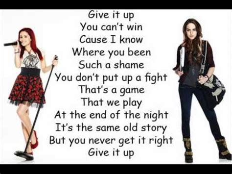 give it up lyrics|victorious songs give it up.